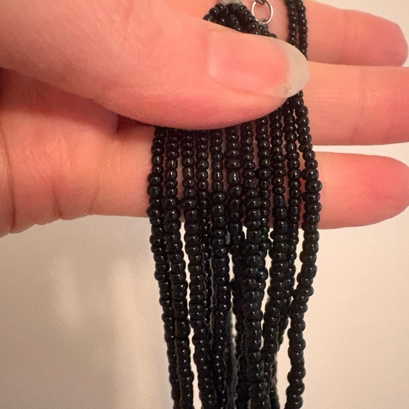 Elegant Black Beaded Necklace silpada - Picture 5 of 7
